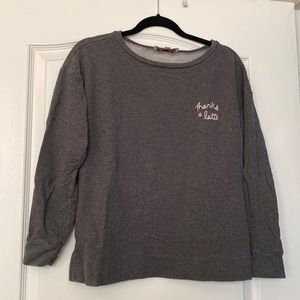 LOFT “thanks a latte” sweatshirt